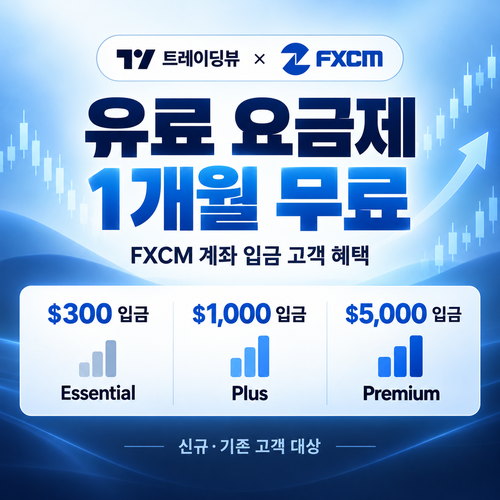 트레이딩뷰 FXCM 입금 고객 할인코드